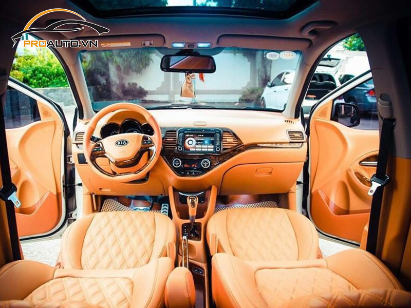 Đổi màu nội thất xe Kia Morning