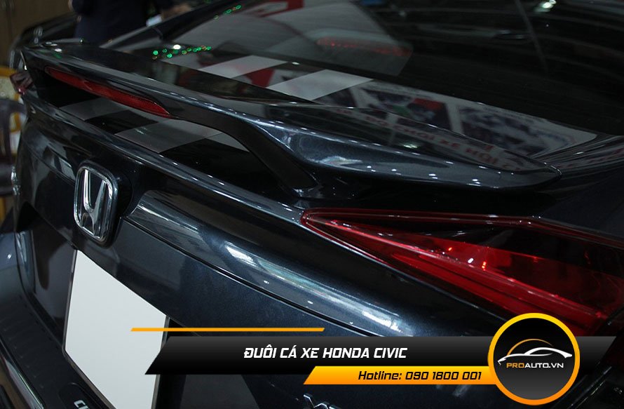 Đuôi cá thấp không đèn xe Honda Civic