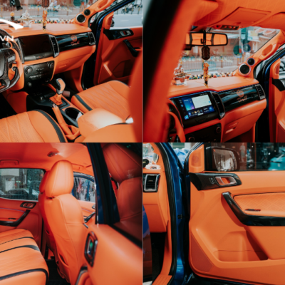 Ford Raptor đổi màu nội thất màu cam