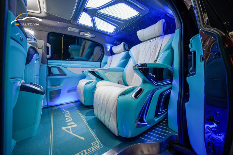 Độ ghế Limousine xe Sedona - Ảnh 4