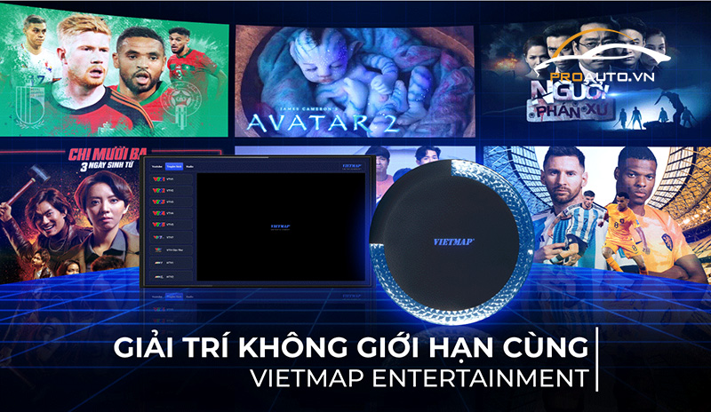 Giải trí đa phương tiện trên Android Box Vietmap