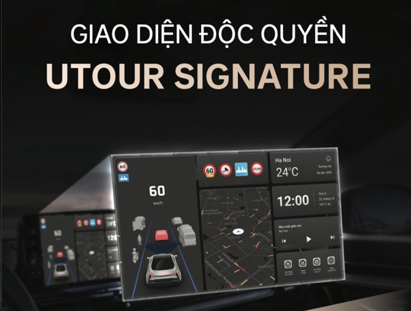 Giao diện độc quyền với UTOUR SIGNATURE