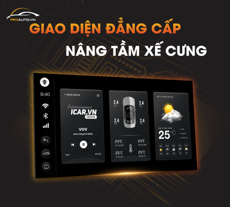 Giao diện sang trọng đẳng cấp - Nâng tầm xế cưng