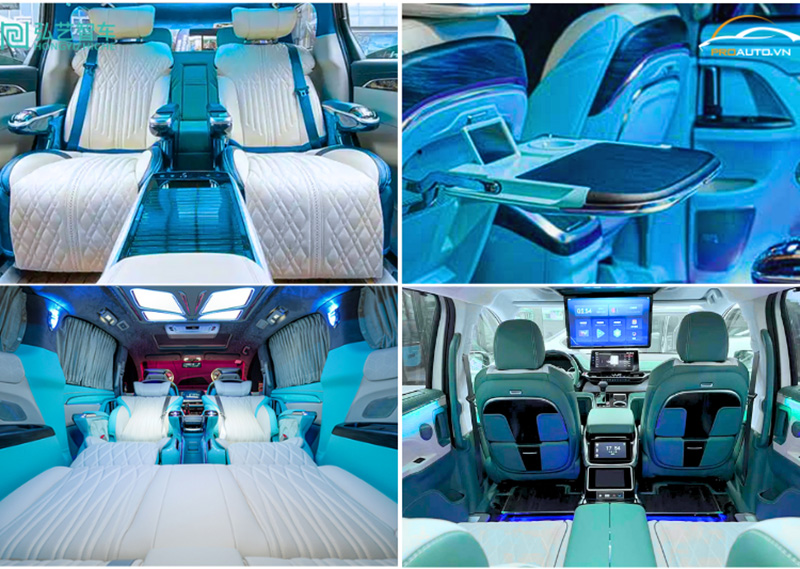 Gói độ ghế Limousine cho xe Hyundai Custin 2024 gói cao cấp