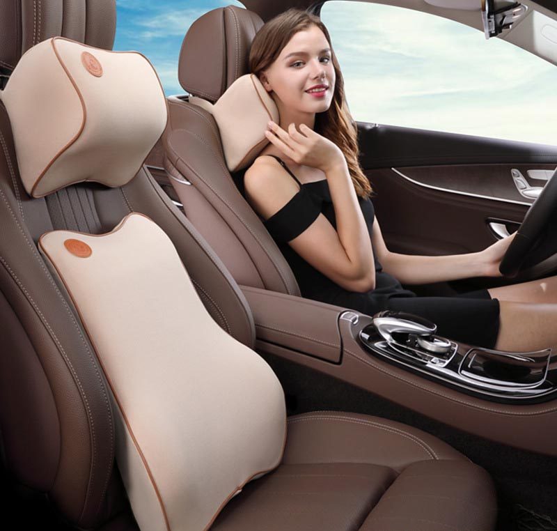 Gối tựa đầu tựa lưng cao su non FM