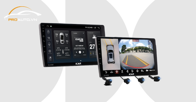 Hiển thị cảm biến đỗ xe, bật cam tự động khi có vật cản