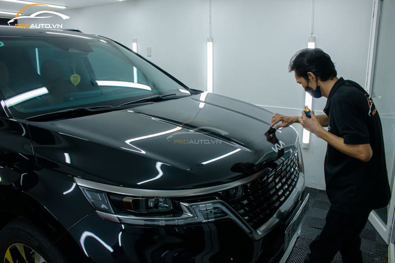 Hình ảnh thi công phủ Ceramic Diamond Shield X1 Pro