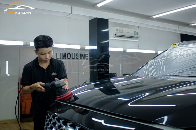 Hình ảnh thi công phủ Ceramic Diamond Shield X1 Pro