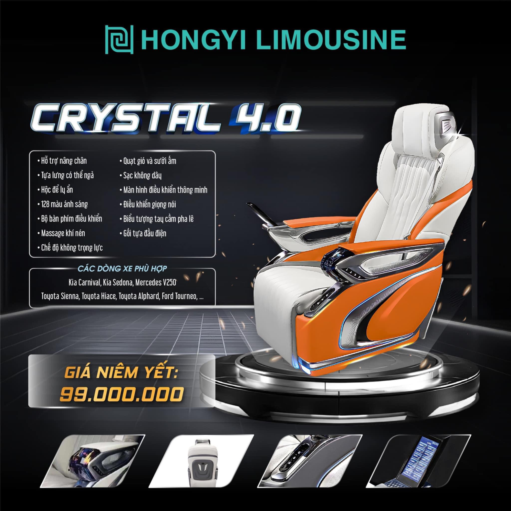 Hongyi Crystal 4.0 tích hợp nhiều tính năng hiện đại