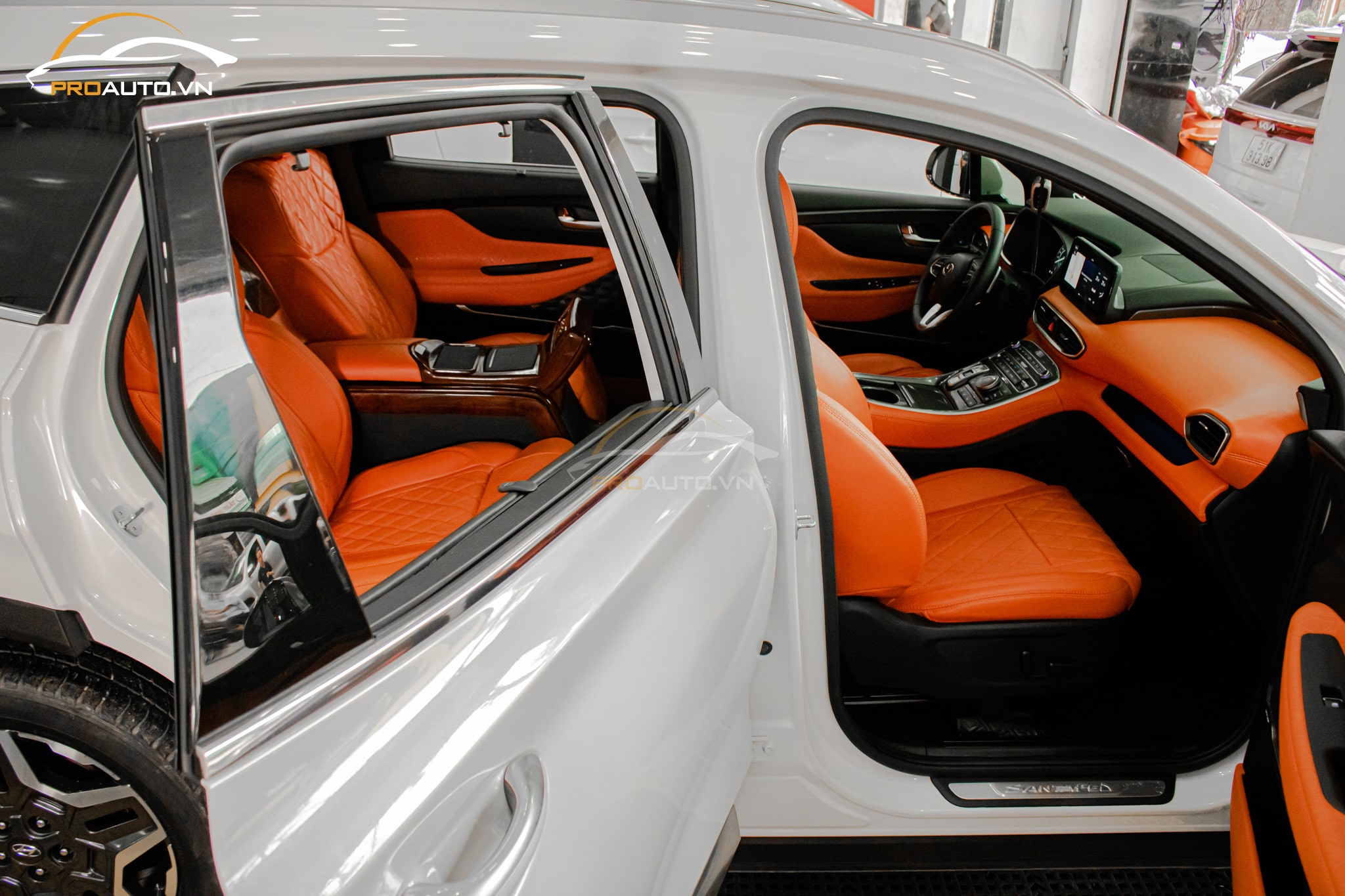 Bọc da ghế ô tô SantaFe