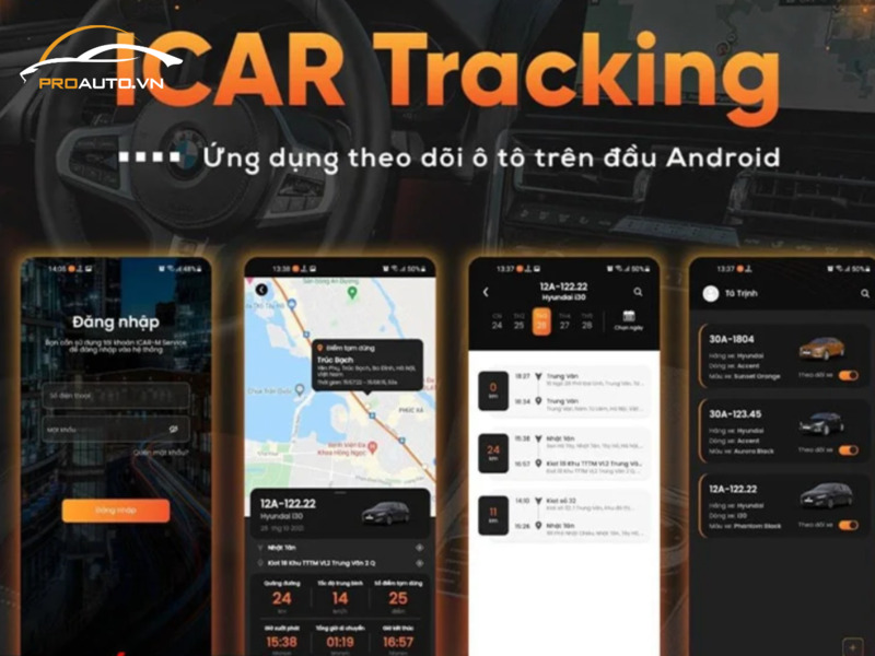 ICAR Tracking - Ứng dụng theo dõi ô tô trên đầu Android