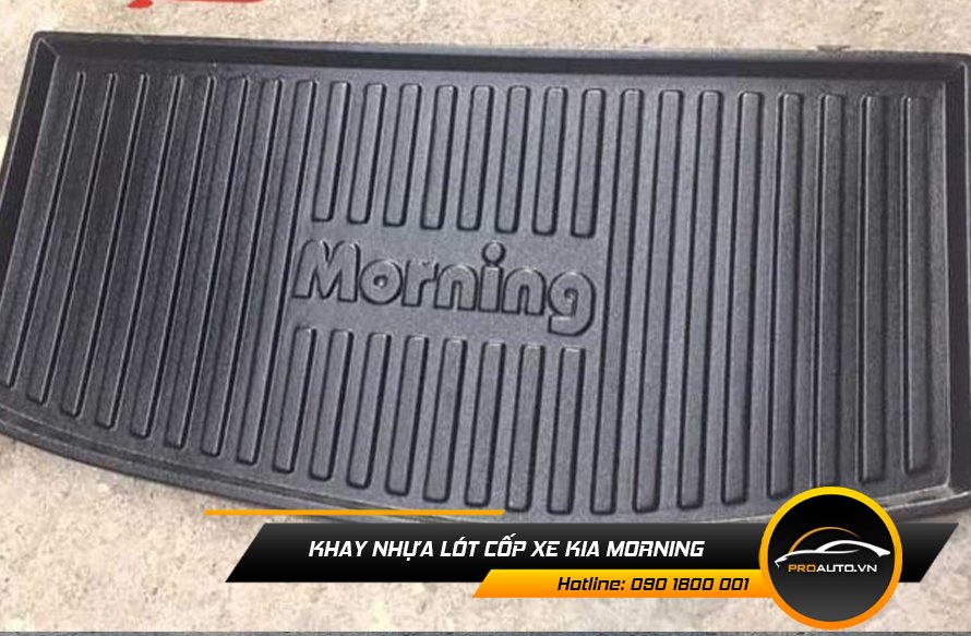Khay nhựa lót cốp xe Kia Morning