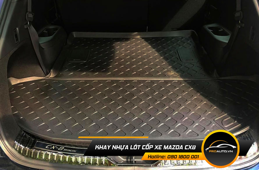 Khay nhựa lót cốp xe Mazda Cx8