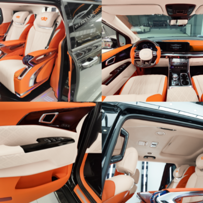 Kia Carnival độ Limousine - Độ xe Limousine cam kem