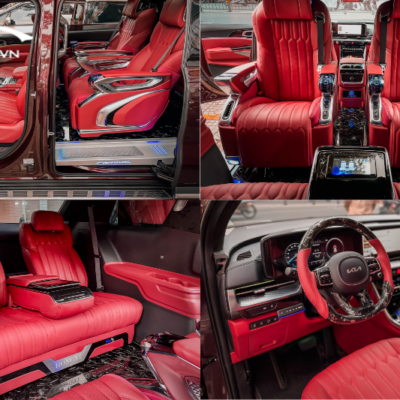 Kia Carnival với nội thất màu đỏ quyến rũ