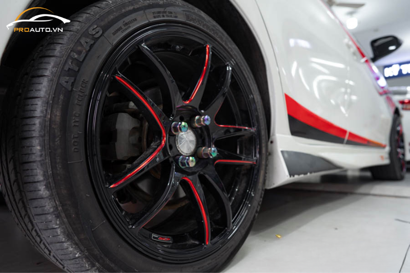 Kinh nghiệm độ mâm xe Toyota Vios chuẩn nhất