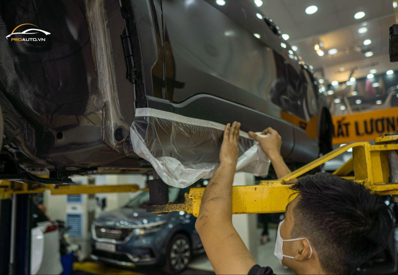 Kinh nghiệm sơn phủ gầm cho xe Hyundai Palisade