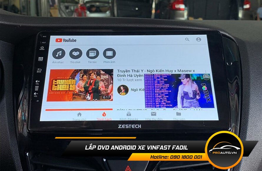 Lắp màn hình android cho Vinfast Fadil