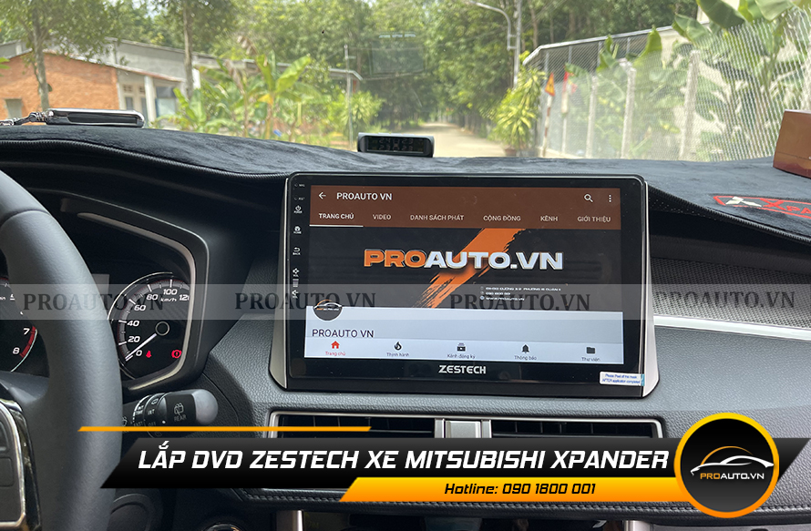 Màn hình android cho xe Xpander mang hình ảnh sắc nét, màu sắc sống động