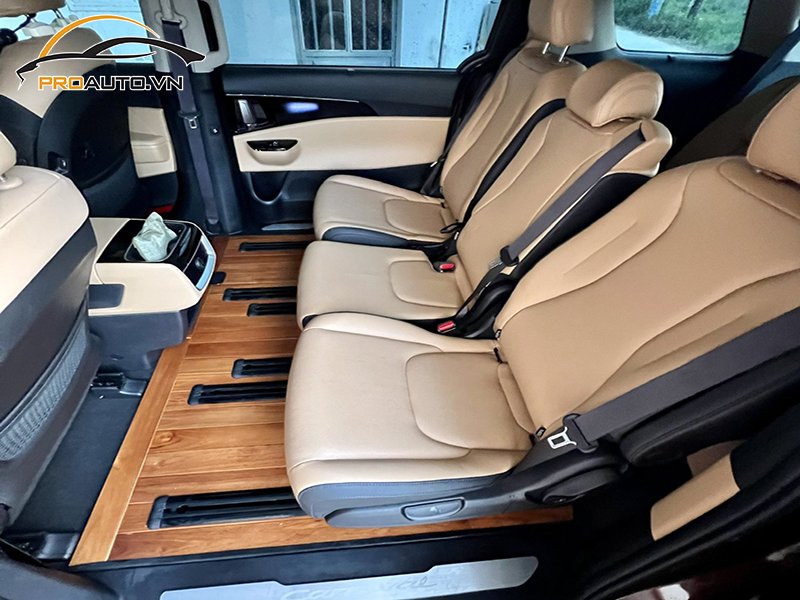 Lót sàn gỗ xe hơi Kia Carnival