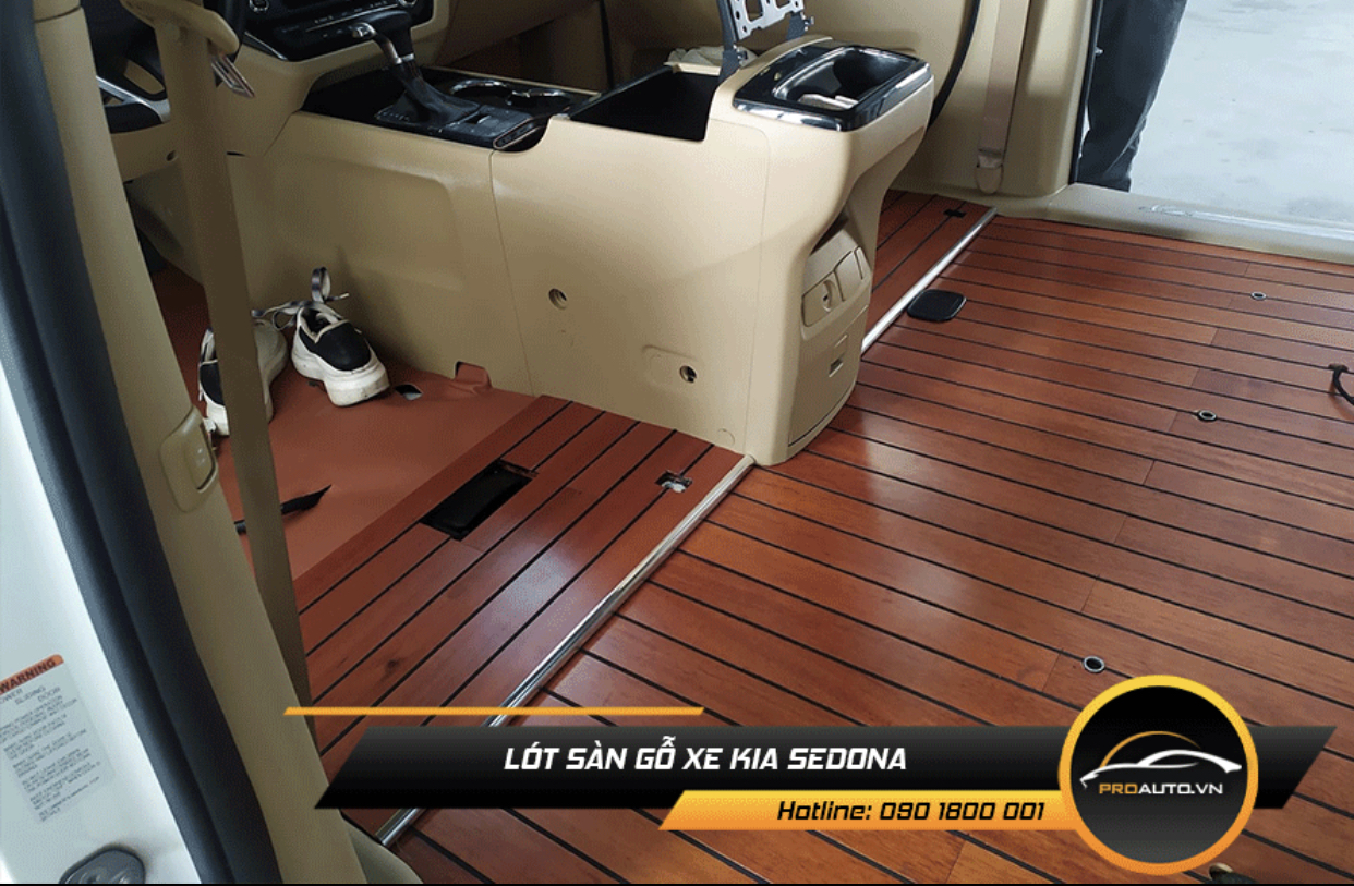 Lót sàn gỗ xe Sedona