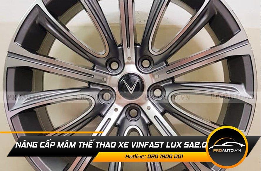 Nâng cấp mâm thể thao cho xe Vinfast Lux SA2.0