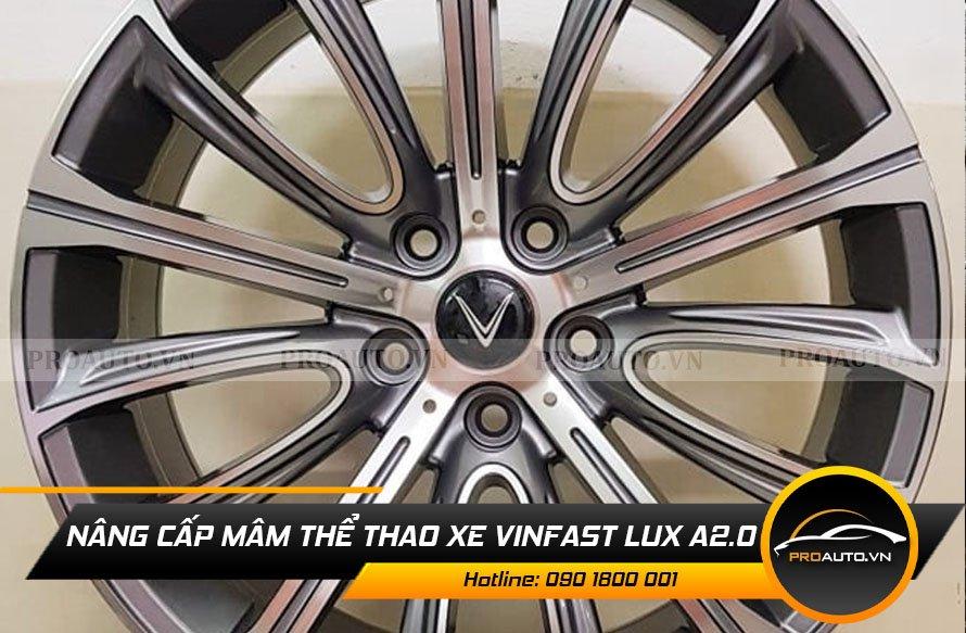 Nâng cấp mâm thể thao cho xe Vinfast Lux A2.0