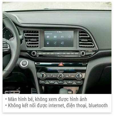 man hinh android cho xe Elantra 2019 truoc khi lap dat