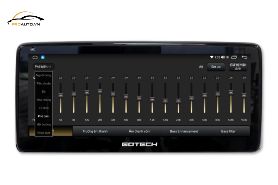 Màn hình android ô tô GOTECH GT Mazda New 360 sở hữu bộ xử lý âm thanh DSP đỉnh cao