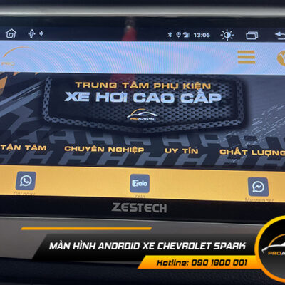 man hinh android xe Chevrolet Spark 1
