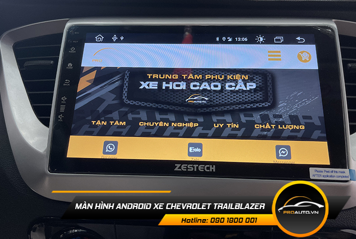 man hinh android xe chevrolet trailblazer