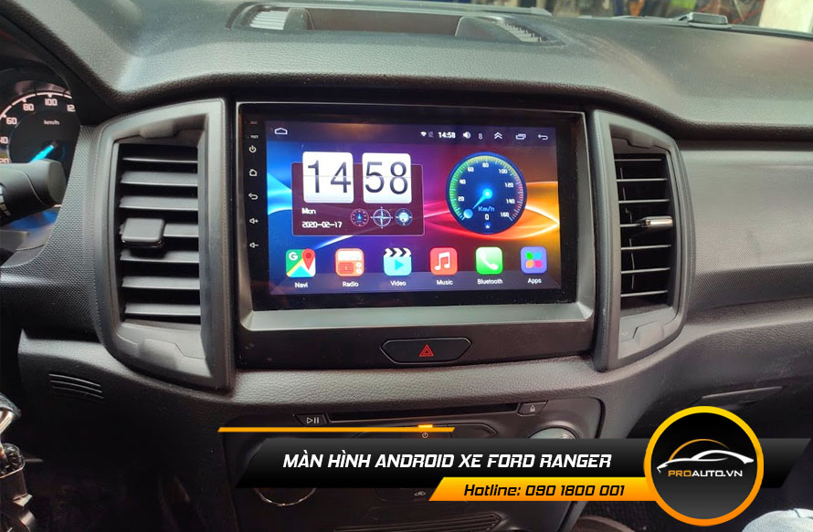 man hinh android xe ford ranger