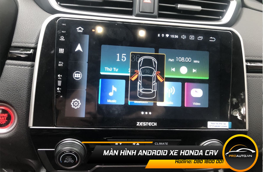 man hinh android xe honda crv NEW