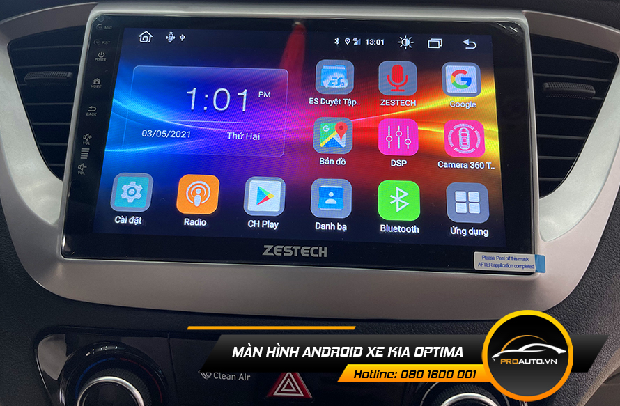 man hinh android xe kia optima