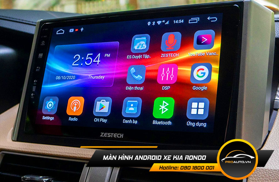 man hinh android xe kia rondo
