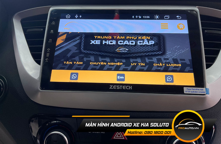 man hinh android xe kia soluto