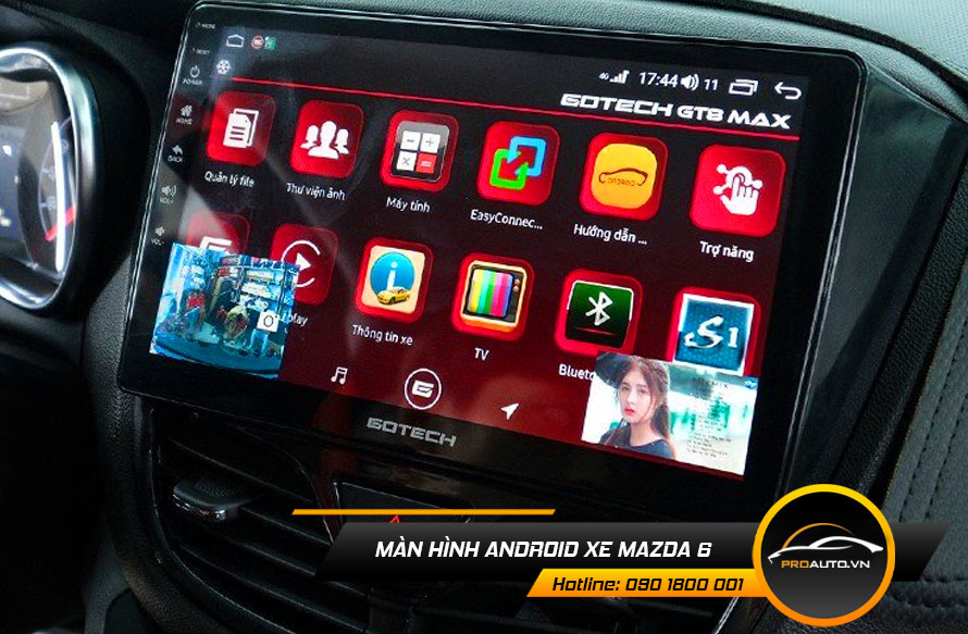 Lắp màn hình android cho Mazda 6