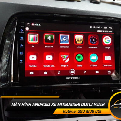man hinh android xe mitsubishi outlander 1