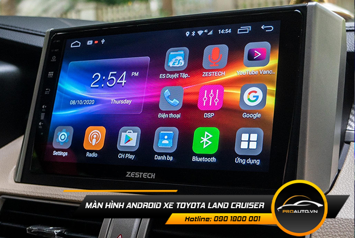 man hinh android xe toyota land cruiser