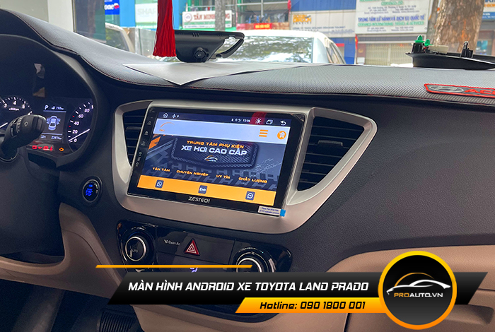 man hinh android xe toyota prado