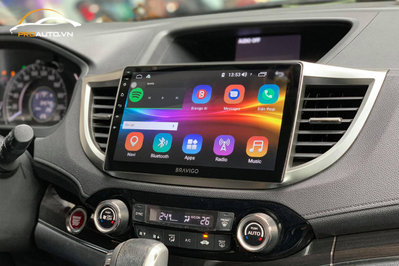 Màn hình Bravigo Blux Mazda mang giao diện MineUI