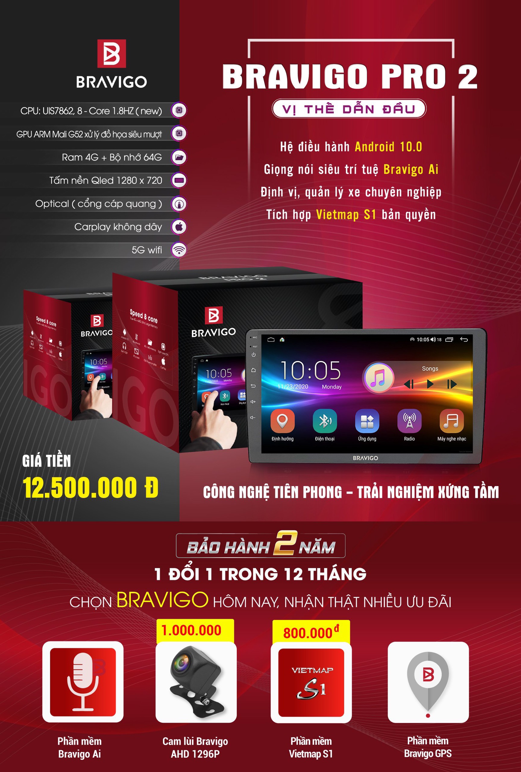 man hinh bravigo pro 2