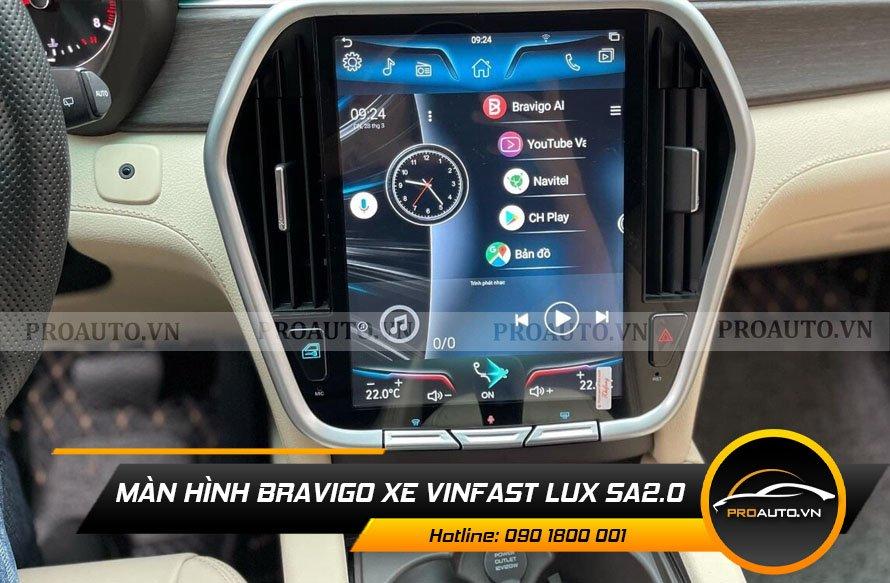 Màn hình Bravigo Vinfast Lux SA2.0