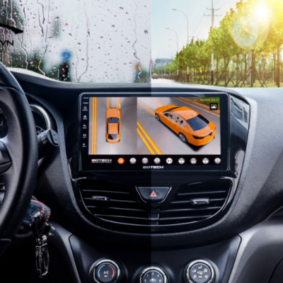 man hinh camera 360 o to gotech gp6 hien thi hinh anh sac net