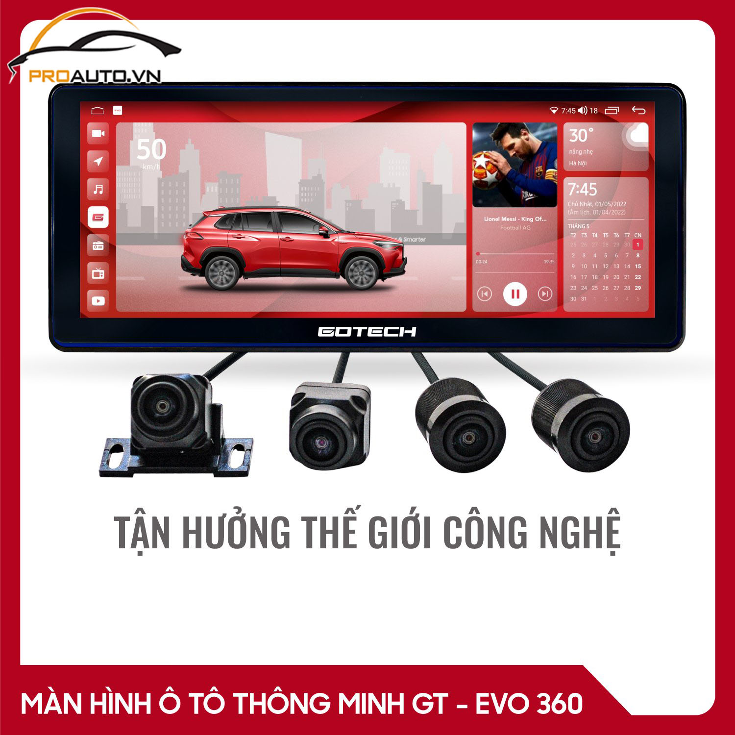 Màn hình ô tô Gotech GT Evo 360 