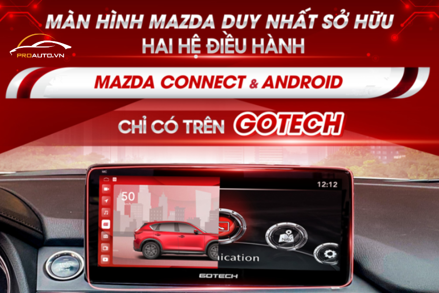 Màn hình GOTECH GT Mazda New 360 - Màn hình liền camera 360