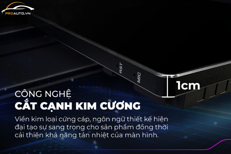 Màn hình Teyes CC3 2K MAX sử dụng công nghệ cắt cạnh kim cương