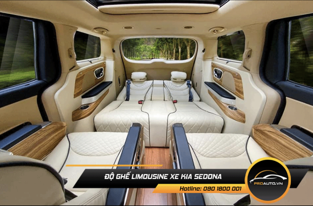Độ ghế Limousine xe Sedona