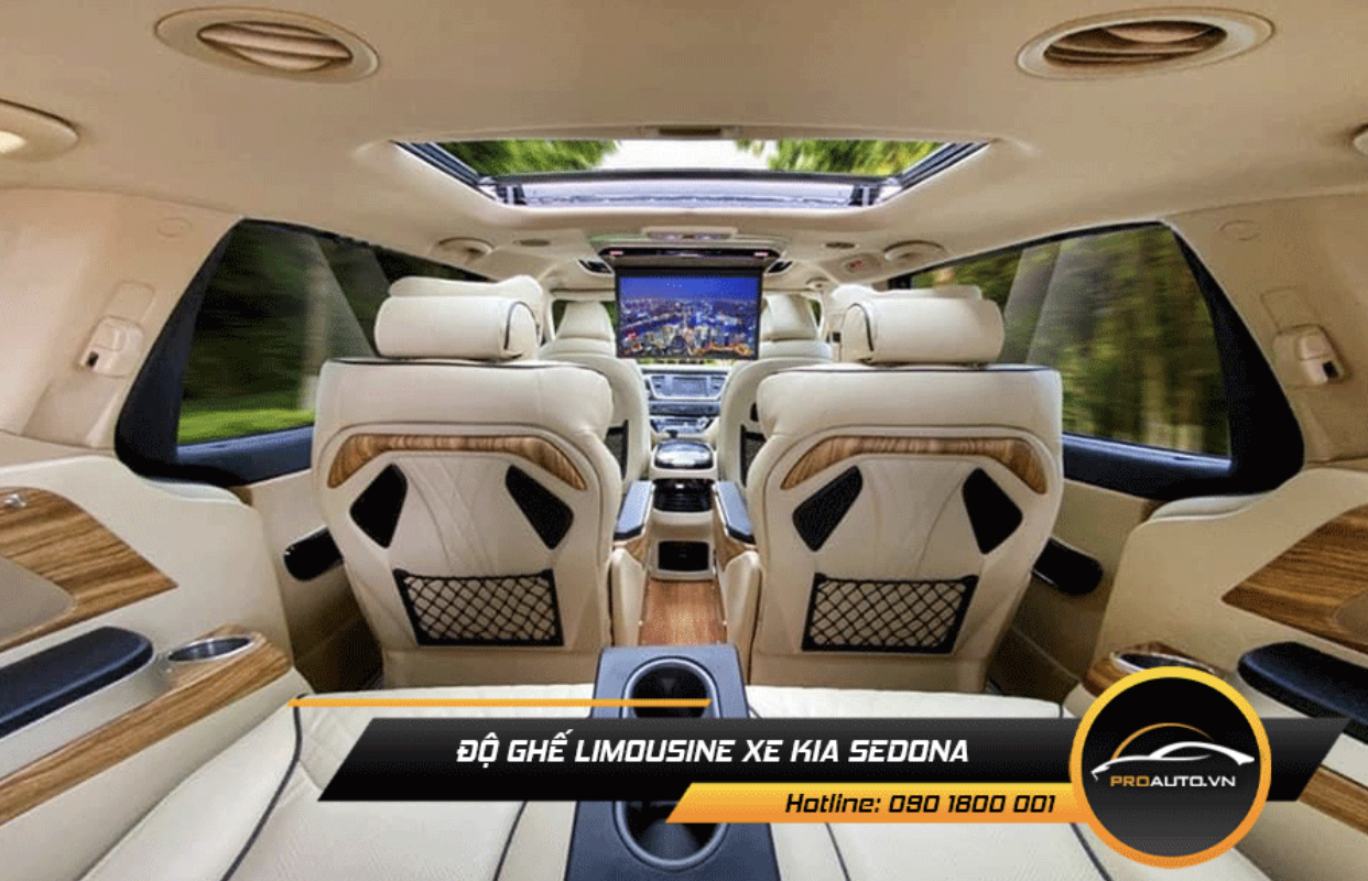 Độ ghế Limousine xe Sedona