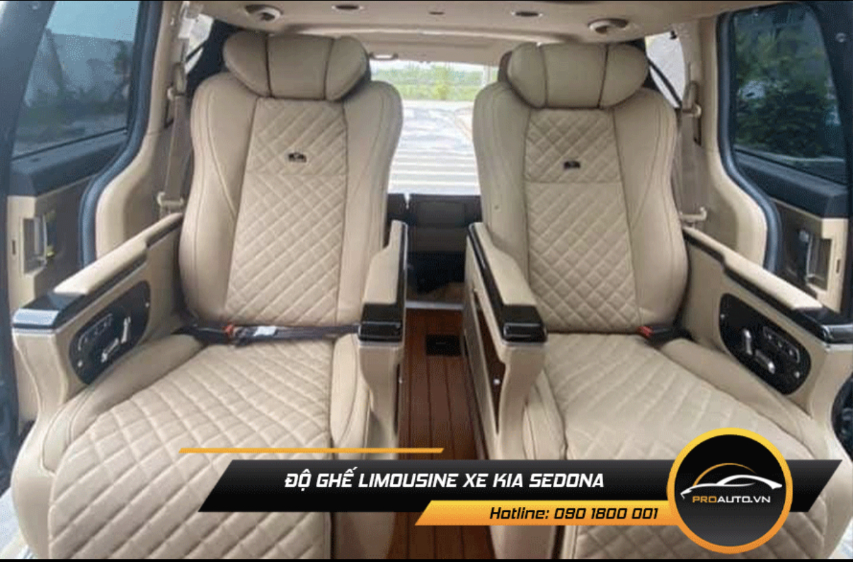 Độ ghế Limousine xe Sedona